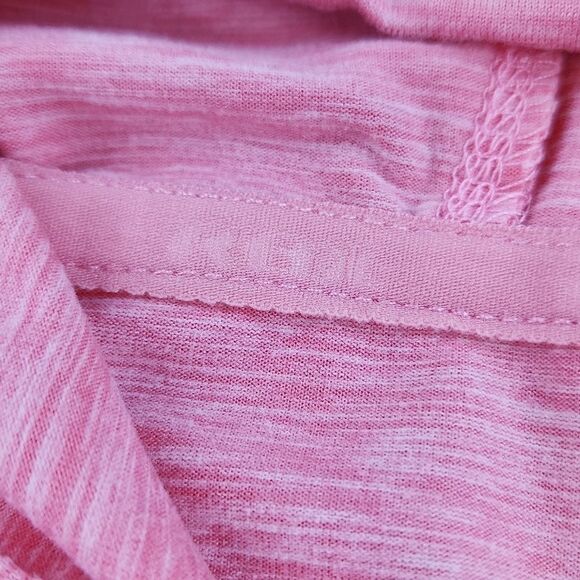 🔹️RBX Pink Oversized Cropped Athletic Short Sleeve Hooded Top Medium - Picture 8 of 8